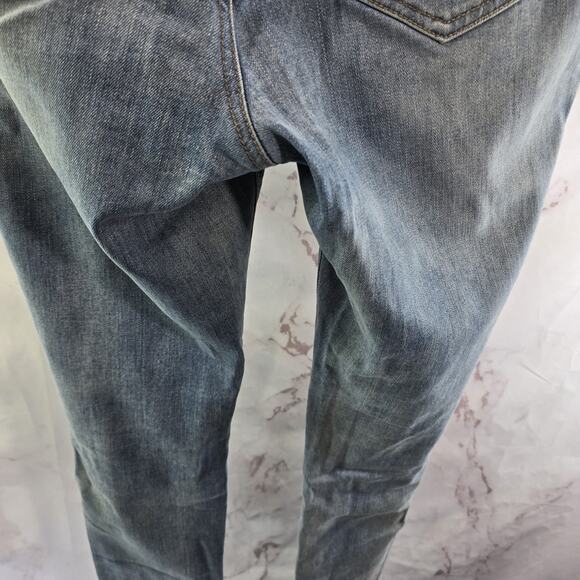 Garnet Hill Jeans Womens 28 X 32 High Rise Skinny Light Wash Organic Cotton - Picture 8 of 13